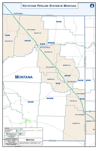 Click to learn more about the Keystone XL Pipeline Montana section